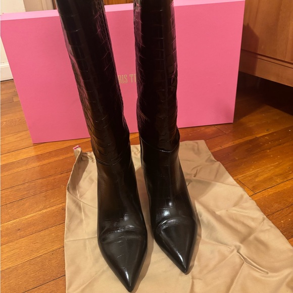 Paris Texas Shoes - PARIS TEXAS Elegant Black Knee-High Boots